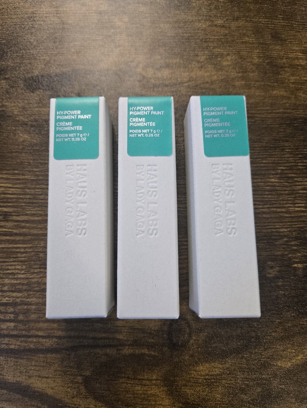 Set Of 3 Haus Labs By Lady Gaga Hy-Power Pigment Paint Mint Matte